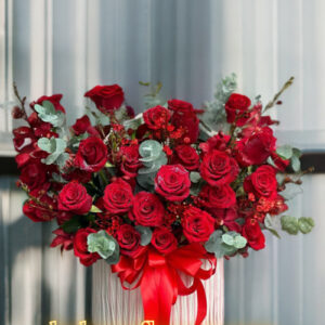 Giỏ Hoa Hồng Đỏ - M